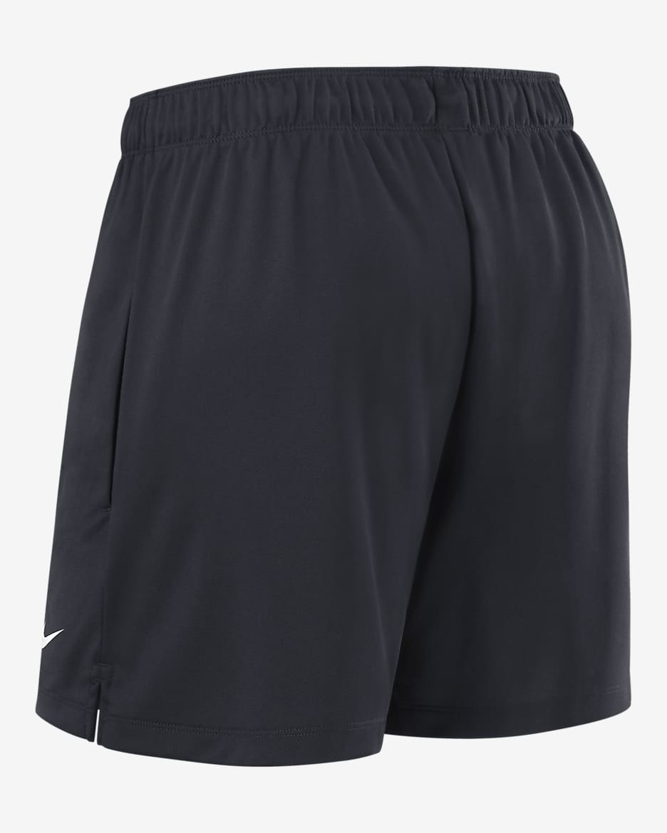 Shorts Nike Dri FIT de la MLB para mujer New York Yankees Authentic Collection Practice